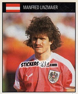 Sticker Manfred Linzmaier - World Cup 1990 - Orbis