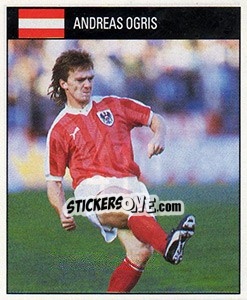 Sticker Andreas Ogris - World Cup 1990 - Orbis