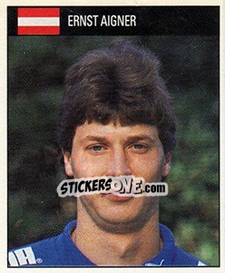 Sticker Ernst Aigner - World Cup 1990 - Orbis