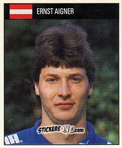 Sticker Ernst Aigner - World Cup 1990 - Orbis