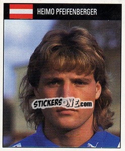 Cromo Heimo Pfeifenberger - World Cup 1990 - Orbis