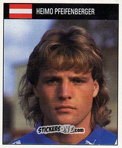 Cromo Heimo Pfeifenberger - World Cup 1990 - Orbis