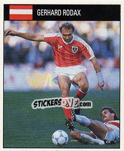 Cromo Gerhard Rodax - World Cup 1990 - Orbis
