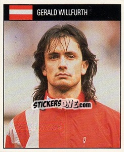 Cromo Gerald Willfurth - World Cup 1990 - Orbis
