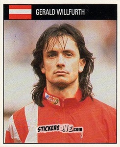 Sticker Gerald Willfurth - World Cup 1990 - Orbis