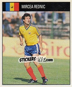 Cromo Mircea Rednic - World Cup 1990 - Orbis