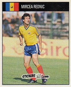 Cromo Mircea Rednic - World Cup 1990 - Orbis