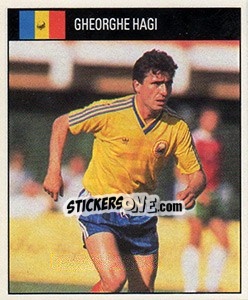 Sticker Gheorghe Hagi - World Cup 1990 - Orbis