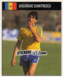 Sticker Gheorghe Dumitrescu - World Cup 1990 - Orbis