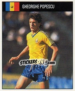 Sticker Gheorghe Popescu - World Cup 1990 - Orbis