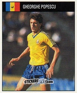 Cromo Gheorghe Popescu - World Cup 1990 - Orbis