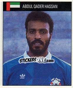 Sticker Abdul Qader Hassan - World Cup 1990 - Orbis