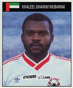 Sticker Khaleel Ghanim Mubarak - World Cup 1990 n. 443 - Orbis