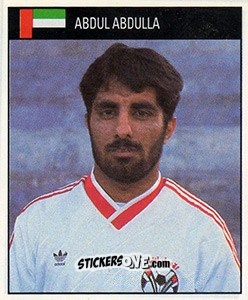 Sticker Abdul Abdulla - World Cup 1990 n. 444 - Orbis