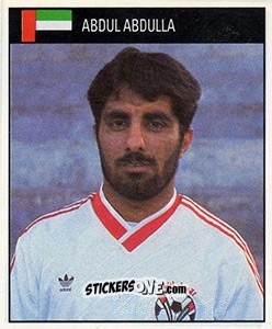 Sticker Abdul Abdulla - World Cup 1990 - Orbis