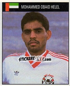 Cromo Mohammed Obaid Helel - World Cup 1990 - Orbis