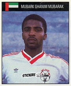 Sticker Mubark Ghanim Mubarak - World Cup 1990 n. 446 - Orbis