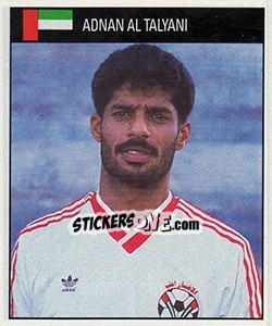 Sticker Adnan Al Talyani - World Cup 1990 - Orbis
