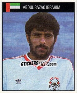Sticker Abdul Razaq Ibrahim - World Cup 1990 - Orbis