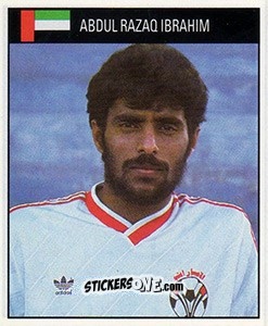 Sticker Abdul Razaq Ibrahim - World Cup 1990 n. 448 - Orbis