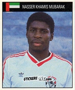 Sticker Nasser Khamis Mubarak - World Cup 1990 n. 449 - Orbis