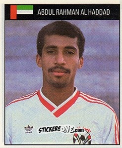 Cromo Abdul Rahmad Al Haddad - World Cup 1990 - Orbis