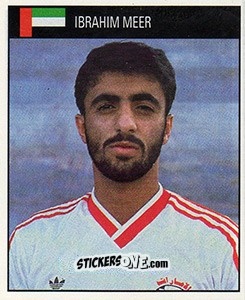 Sticker Ibrahim Meer - World Cup 1990 n. 457 - Orbis