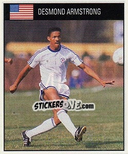 Cromo Desmond Armstrong - World Cup 1990 - Orbis