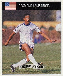 Cromo Desmond Armstrong - World Cup 1990 - Orbis