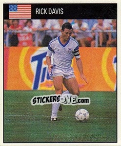 Cromo Rick Davis - World Cup 1990 - Orbis