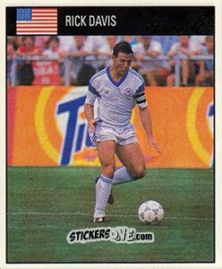 Cromo Rick Davis - World Cup 1990 - Orbis