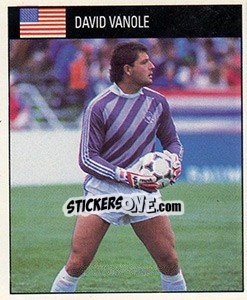Cromo David Vanole - World Cup 1990 - Orbis