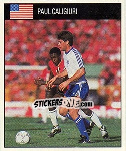 Cromo Paul Caligiuri - World Cup 1990 - Orbis