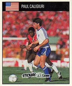 Cromo Paul Caligiuri - World Cup 1990 - Orbis