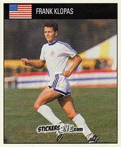 Sticker Frank Klopas - World Cup 1990 n. 478 - Orbis