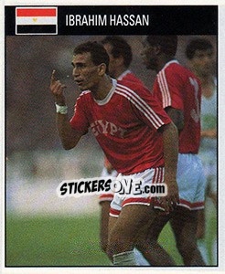 Cromo Ibrahim Hassan - World Cup 1990 - Orbis