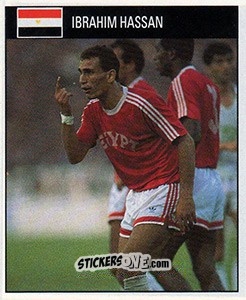 Sticker Ibrahim Hassan - World Cup 1990 n. 485 - Orbis