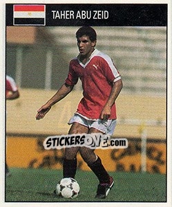 Cromo Taher Abu Zeid - World Cup 1990 - Orbis