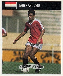 Sticker Taher Abu Zeid - World Cup 1990 n. 489 - Orbis