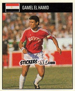 Sticker Gamel El Hamid - World Cup 1990 - Orbis