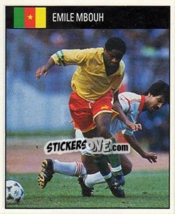Cromo Emile Mbouh - World Cup 1990 - Orbis
