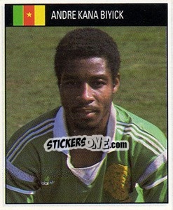 Cromo Andre Kana Biyick - World Cup 1990 - Orbis
