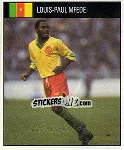 Sticker Louis-Paul Mfede - World Cup 1990 - Orbis