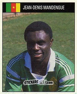 Cromo Jean-Denis Mandengue - World Cup 1990 - Orbis