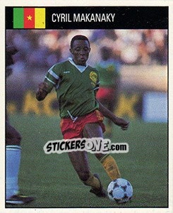 Cromo Cyril Makanaky - World Cup 1990 - Orbis
