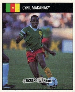 Cromo Cyril Makanaky - World Cup 1990 - Orbis