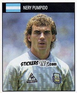 Sticker Nery Pumpido - World Cup 1990 - Orbis