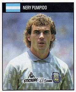 Sticker Nery Pumpido - World Cup 1990 n. 1 - Orbis