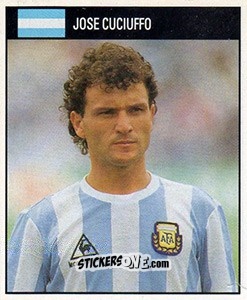 Cromo Jose Cuciuffo - World Cup 1990 n. 3 - Orbis