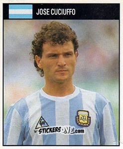 Cromo Jose Cuciuffo - World Cup 1990 - Orbis